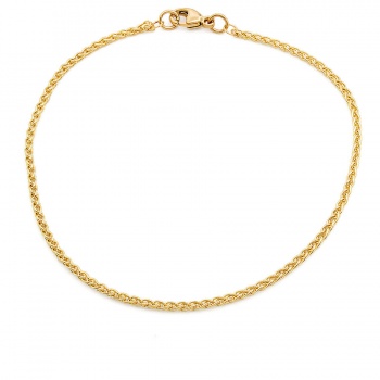 9ct gold 8 inch spiga Bracelet